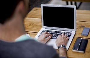 man on laptop