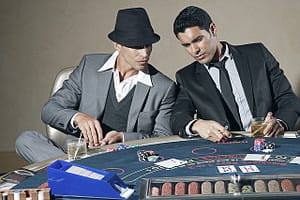 players at poker table